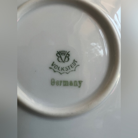 Volkstedt Porcelain 11” Handpainted Plate Made In Germany. - Picture 6 of 7